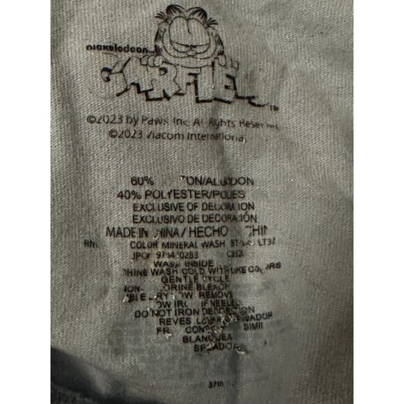 GARFIELD I hate Mondays Blue T Shirt Size L - Picture 6 of 6